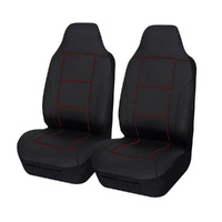 My Car Universal Lavish Front Seat Covers 60/25 Black/Red