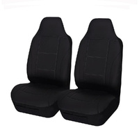 My Car Universal Lavish Front Seat Covers 60/25 Black/White