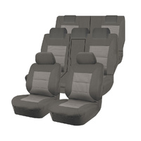 My Car Seat Covers Mitsubishi Outlander 7 Seater Grey Premium