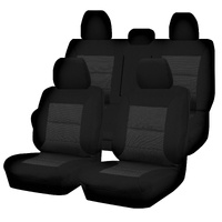 My Car Premium Jacquard Seat Covers Mitsubishi Triton MQ Dual Cab 2015-On