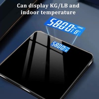 396-pound Weight Scale, Electronic Scale, Bathroom Scale, Personal Scale, High-precision Weight Scale, With LCD High-definition Display And Temperatur