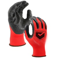 ShieldX Safety 12Pcs Latex Coated Work Gloves Large Garden Mechanic