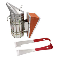 3Pc Beekeeping Tools Kit Hive Smoker J Hook Hive Tools