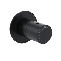 KYLINS Matt Black Round Bath Shower Mixer Valve