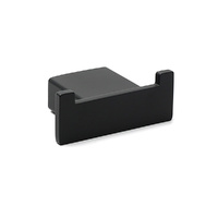 Matt Black Square Robe Hook Clothes Towel Holder Bathroom Wall Hanger Accessory
