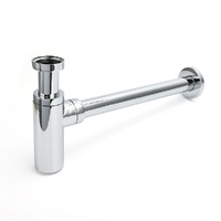 KYLINS 32mm Wall Bottle Trap Basin Sink Drain Waste Brass Watermark