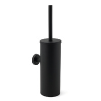 KYLINS Matt Black Toilet Brush Holder Cup Stainless Steel Wall Mount
