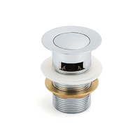 KYLINS 32mm Chrome Brass Pop Up Basin Waste Plug Overflow Drain Kit Watermark