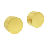 KYLINS Brushed Gold 1/4 Turn Round Knob Shower Mixer Taps