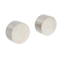 KYLINS Brushed Nickel 1/4 Turn Round Knob Shower Mixer Taps
