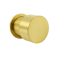 KYLINS Brushed Gold Round Shower Mixer Tap Ceramic Cartridge