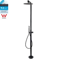 KYLINS Matte Black 316 Stainless Steel Rainfall Shower Set 10"