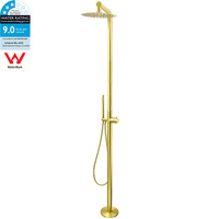 KYLINS Brushed Gold Twin Shower Handset Combo 10" Head 316 SUS