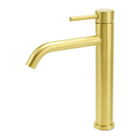KYLINS Brushed Gold Tall Basin Mixer Tap - Kitchen WELS