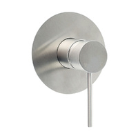 KYLINS Brushed Nickel Round Shower Mixer Ceramic Cartridge Tap