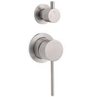 KYLINS Brushed Nickel Round Shower Mixer 2 Way Diverter