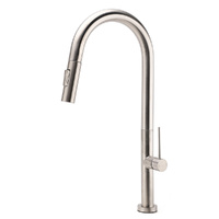 KYLINS Brushed Nickel Pull Out Kitchen Sink Tap 2 Mode Spout