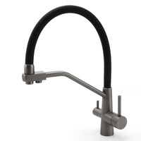 KYLINS Gun Metal 3-Way Pure Water Kitchen Sink Mixer Tap