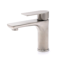 KYLINS Brushed Nickel Round Basin Mixer Vanity Sink Faucet Tap WELS
