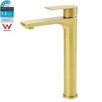 KYLINS Brushed Gold Tall Round Basin Mixer Vanity Faucet Tap WELS