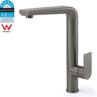 KYLINS Gun Metal Round Kitchen Mixer Sink Tap Swivel Faucet WELS