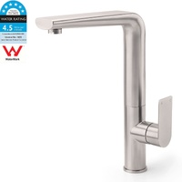 KYLINS Brushed Nickel Round Kitchen Mixer Sink Tap Swivel Faucet