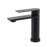 KYLINS Matte Black Round Basin Mixer Vanity Faucet WELS