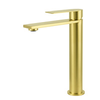 KYLINS Brushed Gold Stainless Steel Tall Basin Mixer
