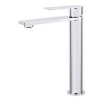 KYLINS Polished Chrome Tall Basin Mixer Tap Flat Lever