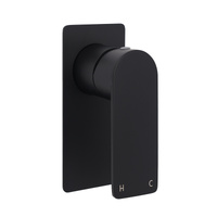 KYLINS Matte Black Rectangle Shower Mixer Tap - 35mm Cartridge