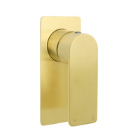 KYLINS Brushed Gold Rectangle Shower Mixer Tap - Ceramic Cartridge