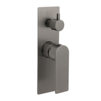 KYLINS Gun Metal Square Wall Shower Diverter - 2-Way Switch