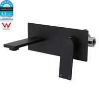 KYLINS Matte Black Basin Mixer Wall Mounted Vanity Faucet Slim Spout