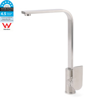 KYLINS Brushed Nickel Square Kitchen Mixer 360° Swivel Laundry Faucet WELS