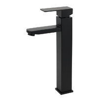 KYLINS Matte Black Tall Square Basin Mixer Vanity Laundry Faucet