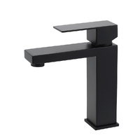 KYLINS Matt Black Square Basin Mixer Tap Bathroom Vanity Faucet