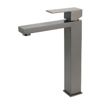 KYLINS Gun Metal Square Tall Basin Mixer Tap 310mm 6L/min