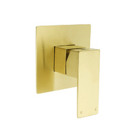 KYLINS Brushed Gold Square Bath Shower Mixer Ceramic Cartridge