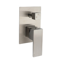 KYLINS Brushed Nickel Square Shower Mixer 2 Way Diverter