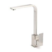 KYLINS Brushed Nickel Square 360° Swivel Kitchen Mixer Tap