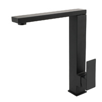 KYLINS Black 7.5L/m Square 360° Swivel Kitchen Mixer Tap