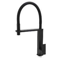 KYLINS Matt Black Kitchen Sink Mixer Swivel Pull Out Spout