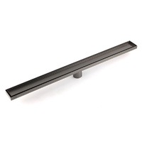 KYLINS Gun Metal 600mm Linear Tile Insert Shower Floor Drain