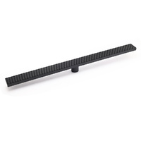 KYLINS 800mm Matt Black Strip Fence Shower Floor Drain 50mm Waste