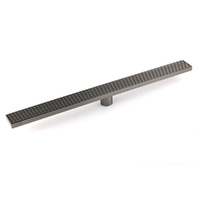 KYLINS Gun Metal 900mm Linear Shower Floor Drain Grate 50mm Waste