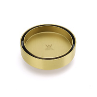 KYLINS Brushed Gold Round 100mm Tile Insert Floor Drain Shower Grate 50mm
