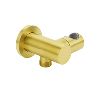 KYLINS Brushed Gold Brass Handheld Shower Swivel Bracket Holder