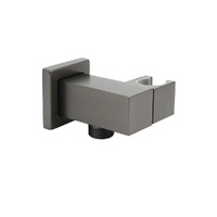KYLINS Gun Metal Grey Square Shower Head Bracket Holder