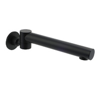 KYLINS Matte Black Round Wall Mounted 180° Swivel Bath Spout