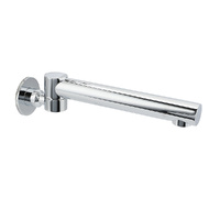 KYLINS Chrome Round Wall Mounted 180° Swivel Bath Spout